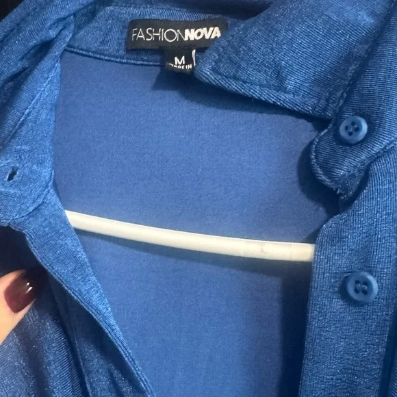 Fashion Nova Chic Blue Midi Dress - Picture 3 of 3